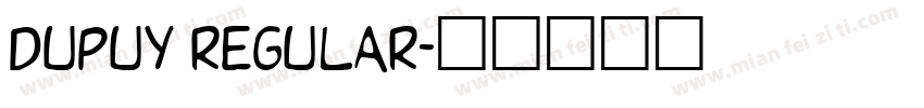 Dupuy Regular字体转换